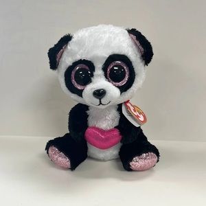 Ty Beanie Boos Esmie Valentines day Panda bear